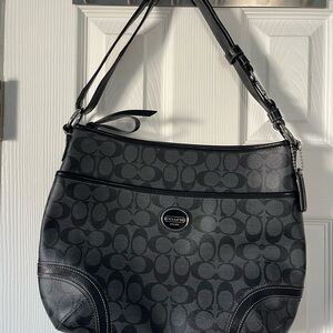 Coach Black Signature Shoulder Bag